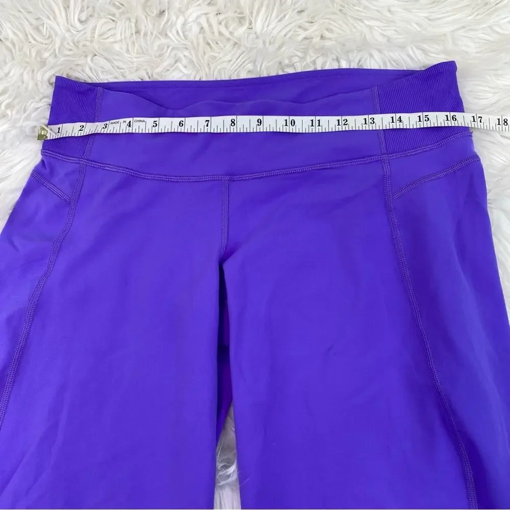 Lululemon Women's Wide Leg Cropped‎ Leggings Purple Size 10